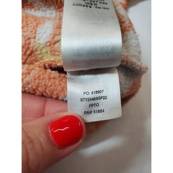 Patagonia Synchilla Snap-T Fleece Womens Medium Flower Power Floral Jacket EUC - Picture 9 of 10